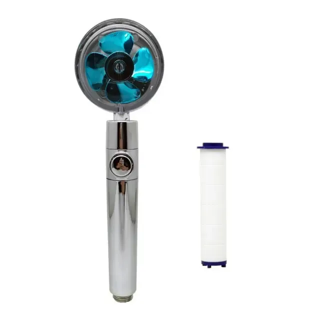 Tête de douche à main haute pression avec buse turbo et filtre en coton 13