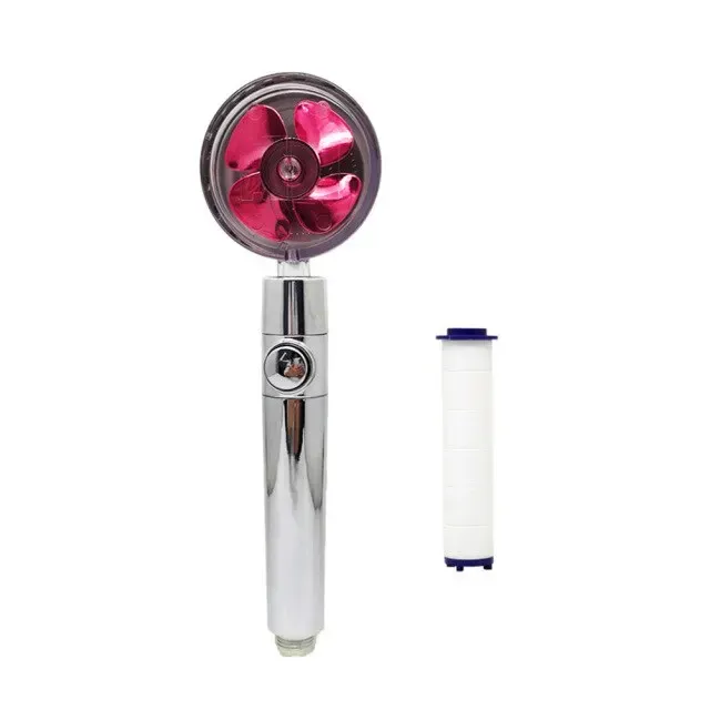 Tête de douche à main haute pression avec buse turbo et filtre en coton 12