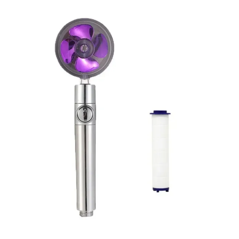 Tête de douche à main haute pression avec buse turbo et filtre en coton 10