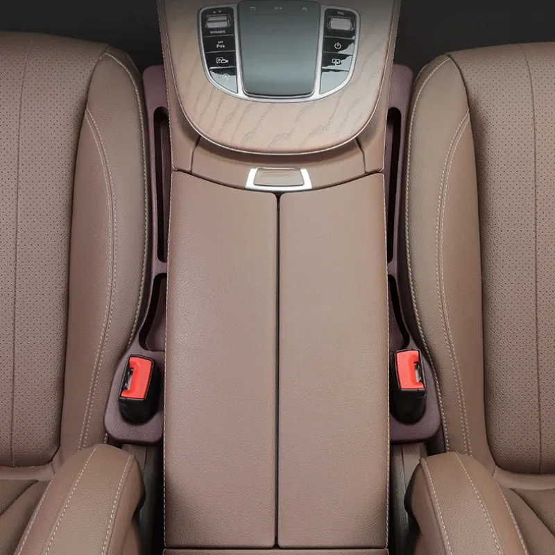 Organisateur d'espace entre sièges auto, lot de 2, bande de comblement étanche en PU avec 2 rainures, rangement d'espace entre sièges, accessoire d'intérieur automobile 3