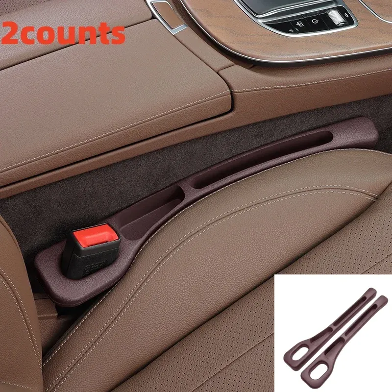 Organisateur d'espace entre sièges auto, lot de 2, bande de comblement étanche en PU avec 2 rainures, rangement d'espace entre sièges, accessoire d'intérieur automobile 8