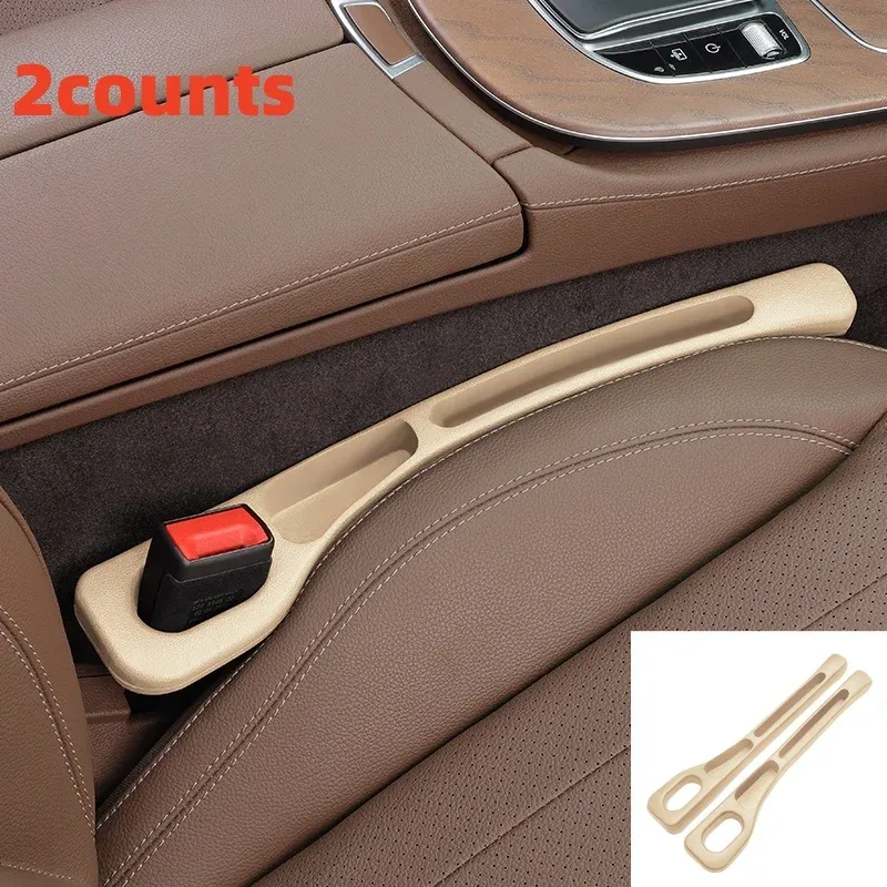 Organisateur d'espace entre sièges auto, lot de 2, bande de comblement étanche en PU avec 2 rainures, rangement d'espace entre sièges, accessoire d'intérieur automobile 9