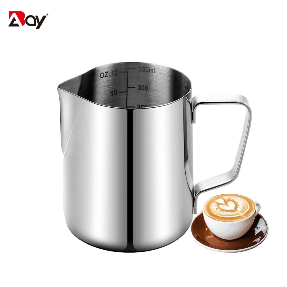 Pichet à mousse de lait en acier inoxydable pour latte art, tasses Nespresso, accessoires à café faciles à nettoyer - Image 1