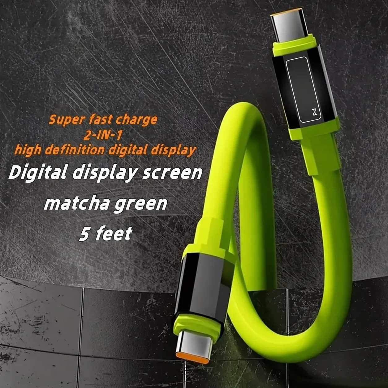 Câble de charge USB-C vers USB-C universel, haute puissance 6A, compatible téléphones portables Xiaomi, iPhone et Samsung 4