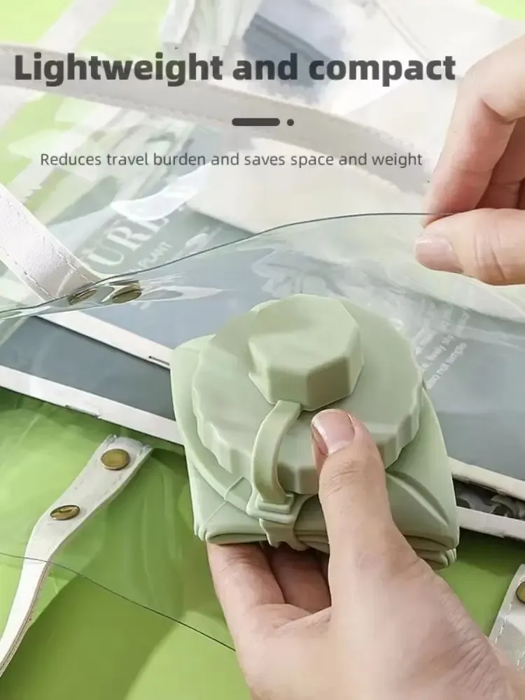 Gourde pliable en silicone, vue d'ensemble