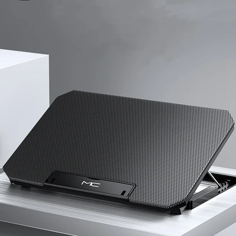 Refroidisseur pour ordinateur portable de jeu, grand format, compatible écrans de 12 à 16 pouces, 2 ventilateurs USB à vitesse réglable, fonctionnement silencieux