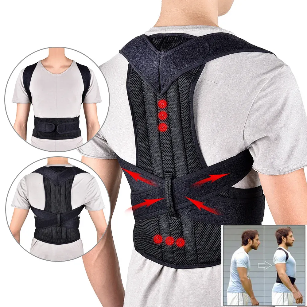 Correcteur de posture réglable pour hommes et femmes, ceinture de soutien lombaire respirante, tailles S à XXXL - Image 1