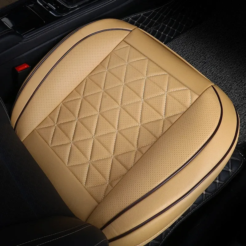 Housse de siège avant de voiture en cuir PU, protection universelle pour siège auto 4