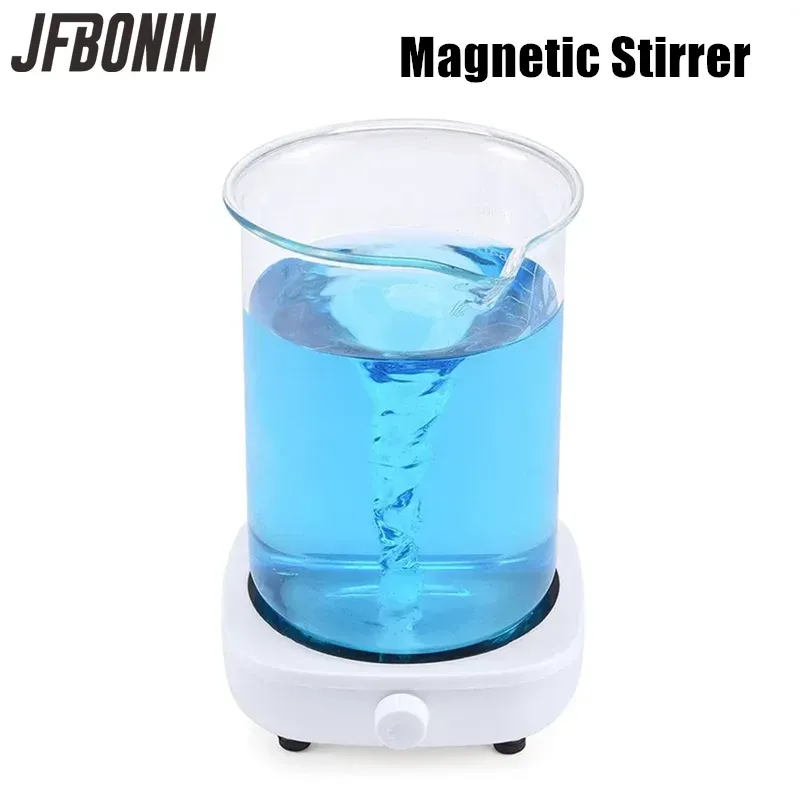 Agitateur magnétique de laboratoire compact et portable avec barre d'agitation, 2 L, 4000 tr/min, connexion USB 2