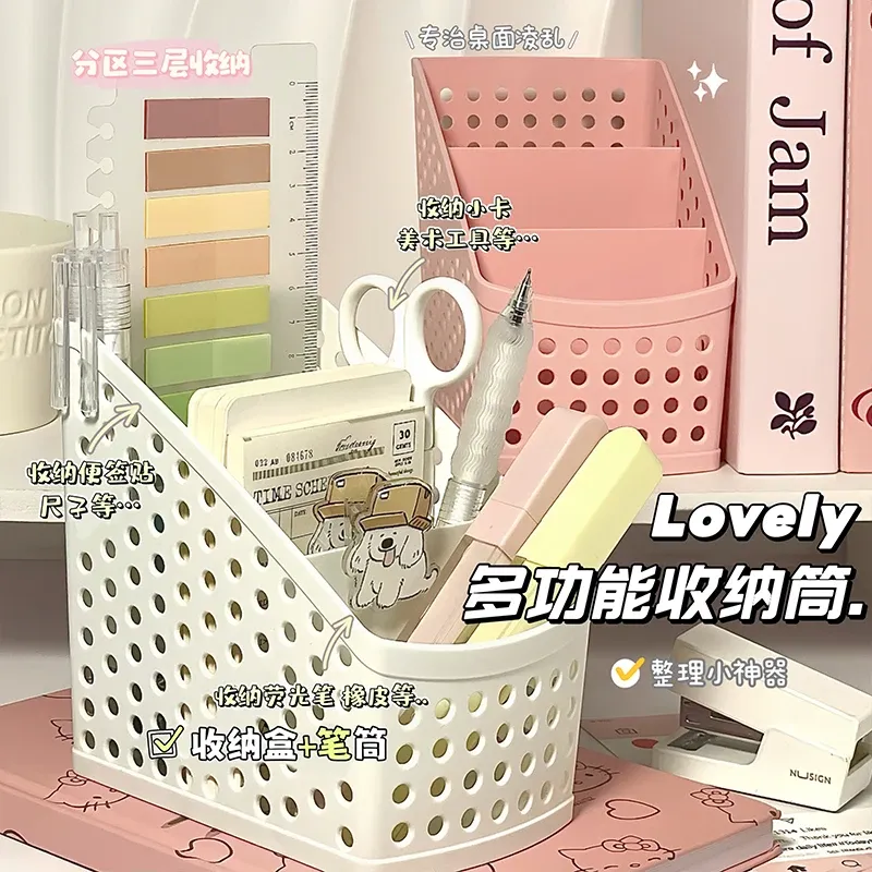 Organisateur de maquillage en forme de papeterie scolaire, boîte de rangement de bureau, conteneur à cosmétiques, bijoux et papeterie en plastique 11
