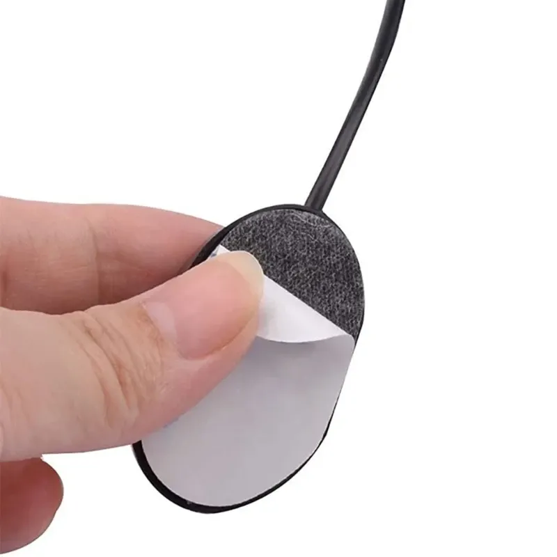 Microphone externe pour voiture 3,5 mm compatible Bluetooth, à fixer sur le tableau de bord ou le pare-soleil 3