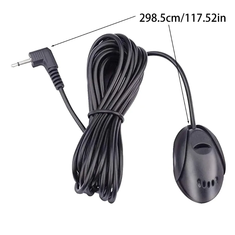 Microphone externe pour voiture 3,5 mm compatible Bluetooth, à fixer sur le tableau de bord ou le pare-soleil 4