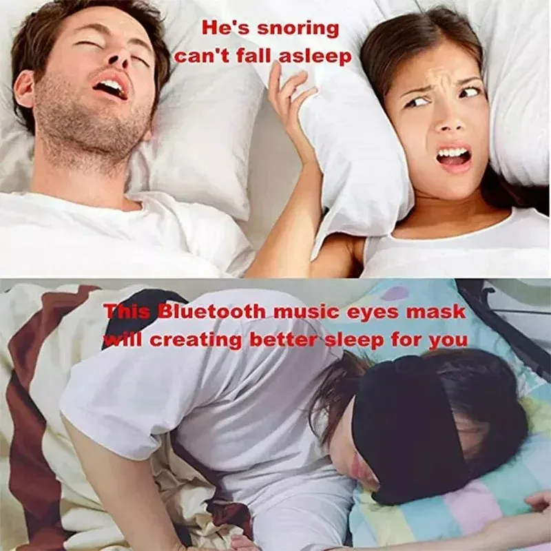 Masque de sommeil Bluetooth, design épuré