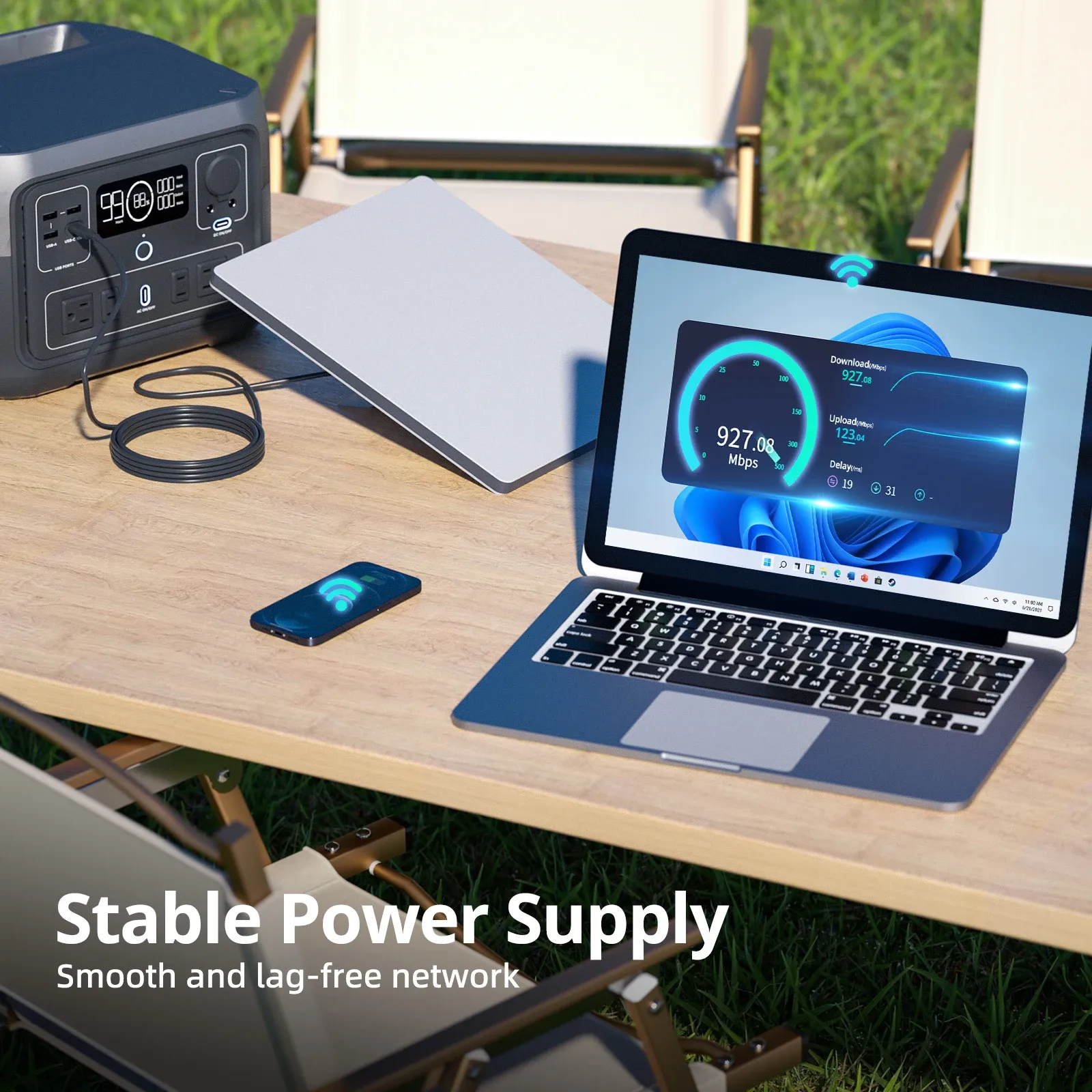 Câble d'alimentation étanche pour Starlink Mini, câble USB-C vers CC, entrée 100 W (2 m / 6,6 pieds) 5