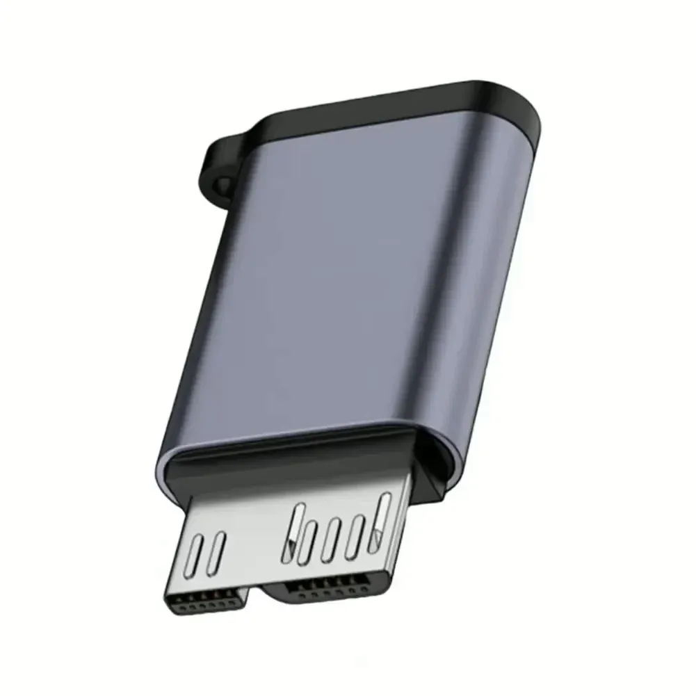 Adaptateur USB-C 3.0 Micro-B mâle vers USB-C femelle, connecteur USB-C vers Micro-B pour ordinateur portable, boîtier de disque dur externe Samsung S5 6