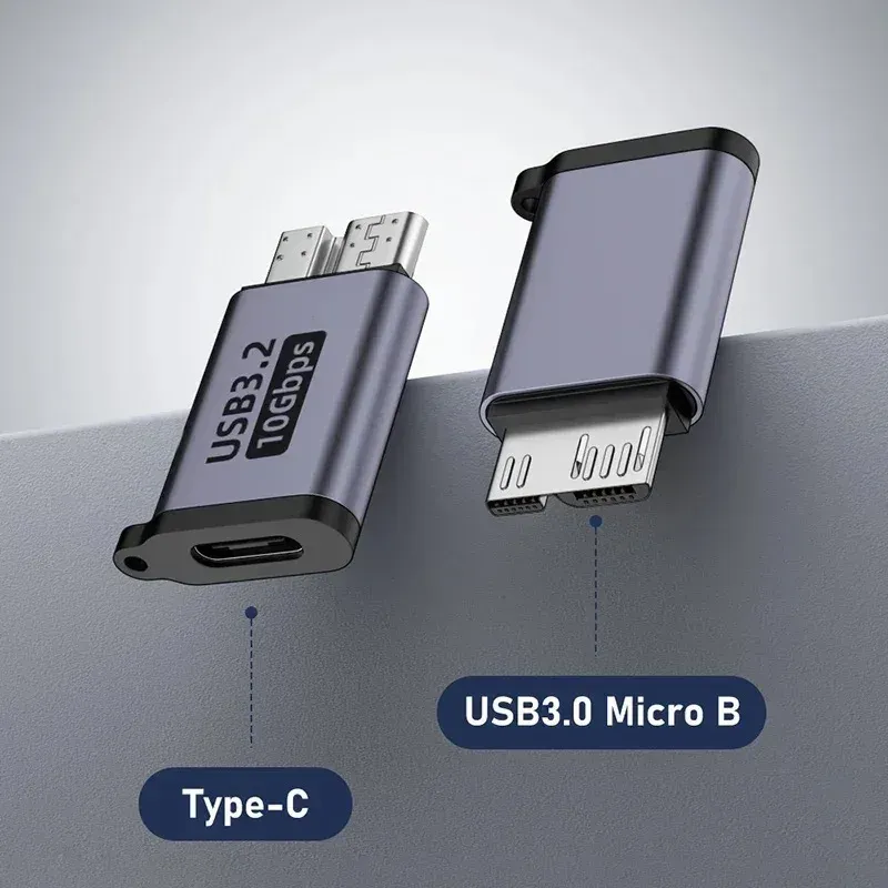 Adaptateur USB-C vers Micro-B, vue d'ensemble