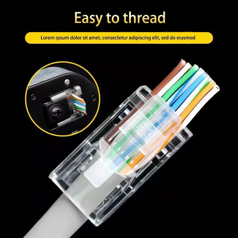 Connecteurs RJ45 de passage
