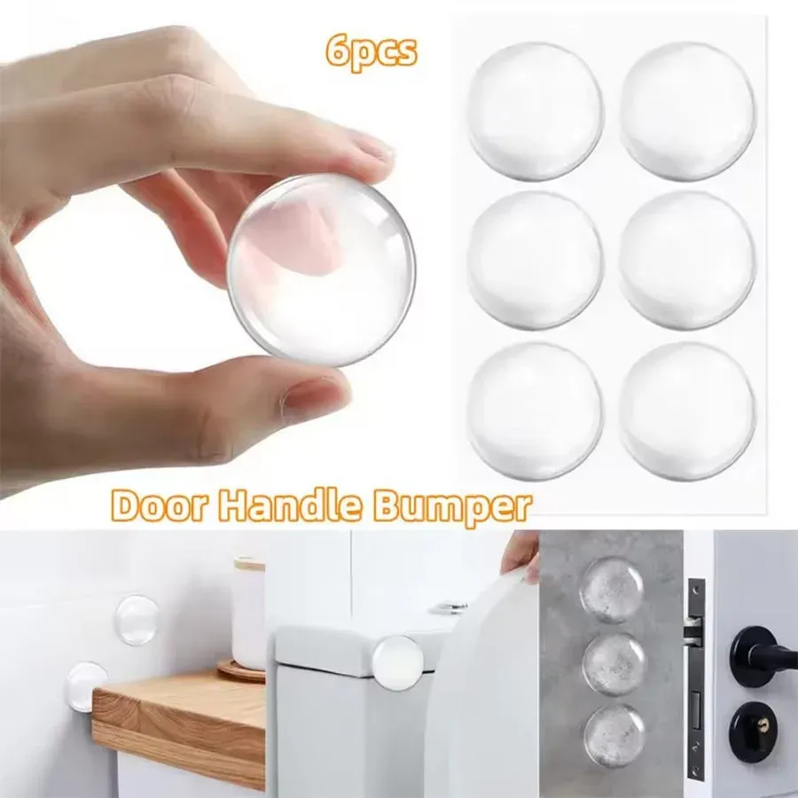 Amortisseur de porte transparent posé sur un mur