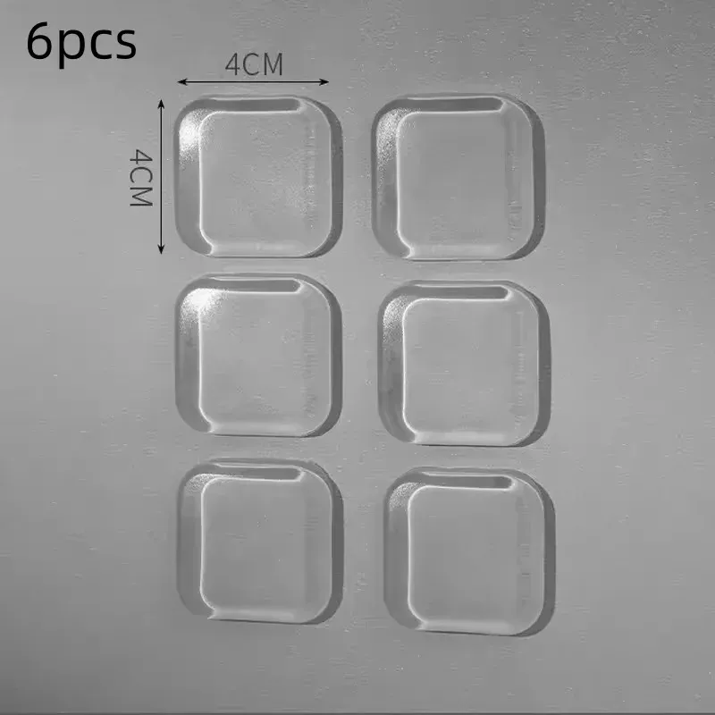 Protection murale transparente en caoutchouc souple pour poignée de porte, amortisseur silencieux 8