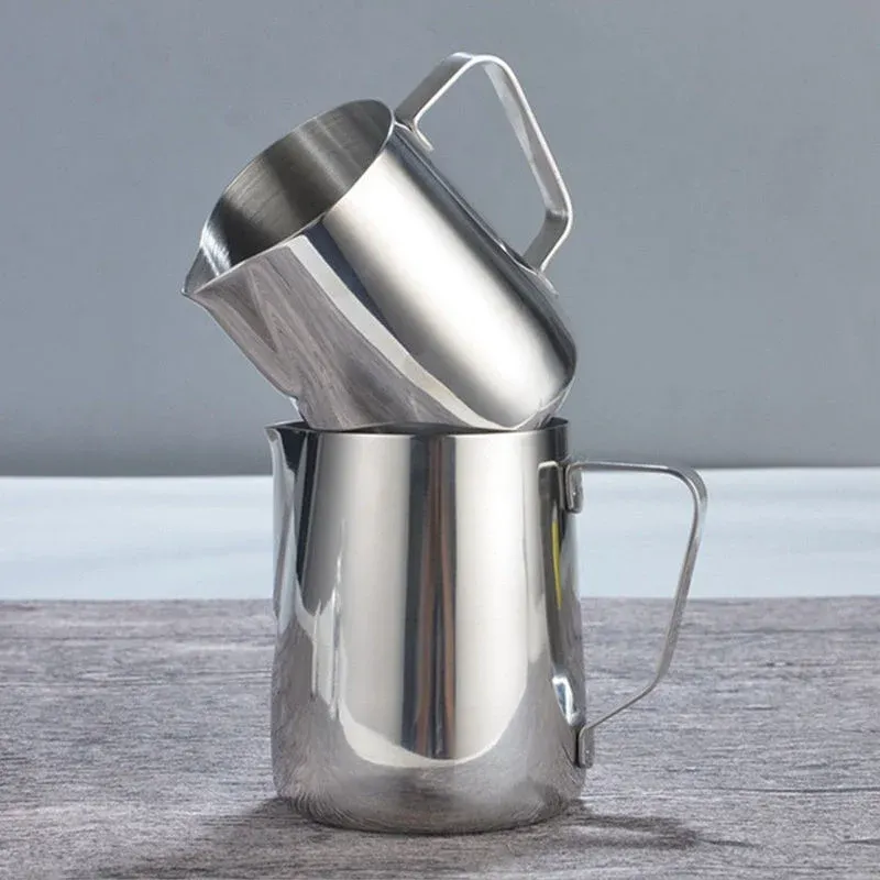 Pichet à lait en acier inoxydable 100, 350 et 600 ml, pour mousse et café latte 3