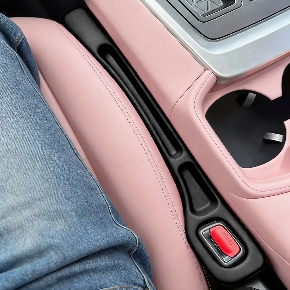 HOMEFISH Lot de 2 Comble-fentes pour sièges de voiture, compatible avec divers modèles de véhicules - Accessoire de garniture intérieure pour espaces entre sièges 2