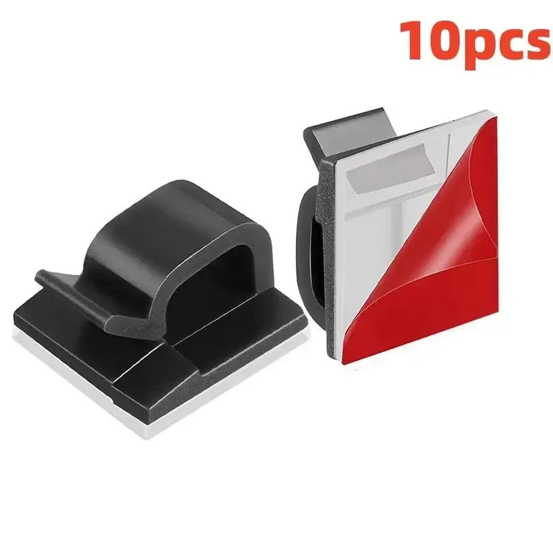 Organiseur de câbles adhésifs, clips pour câbles USB, clips adhésifs de gestion des câbles, support de rangement pour câbles de chargement de bureau et de maison 7