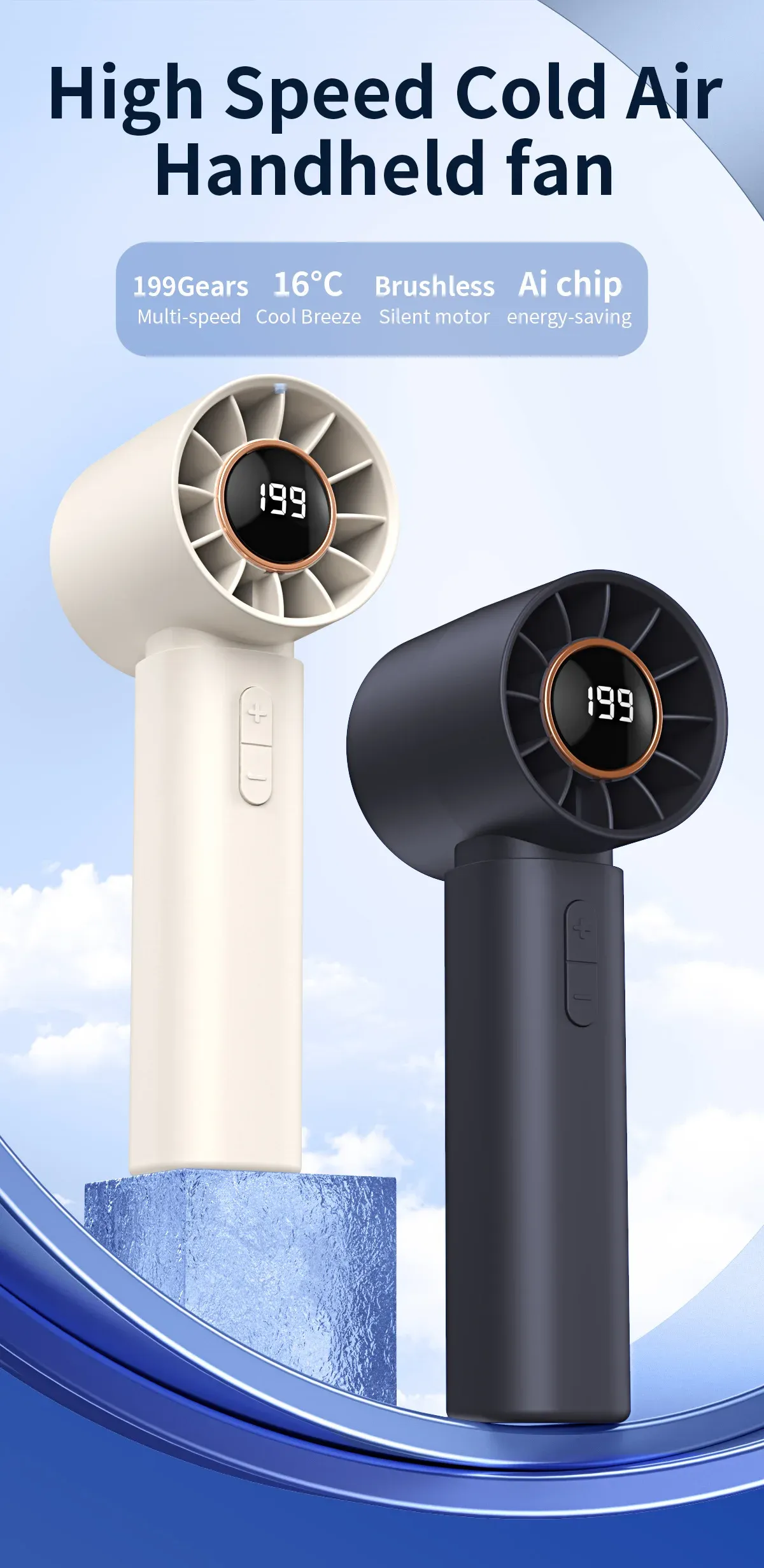 Vue d'ensemble du ventilateur de poche pliable