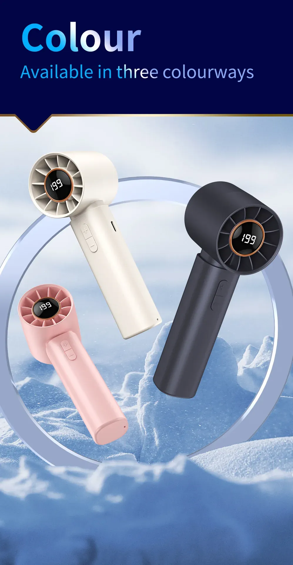 Ventilateur de poche en situation de confort