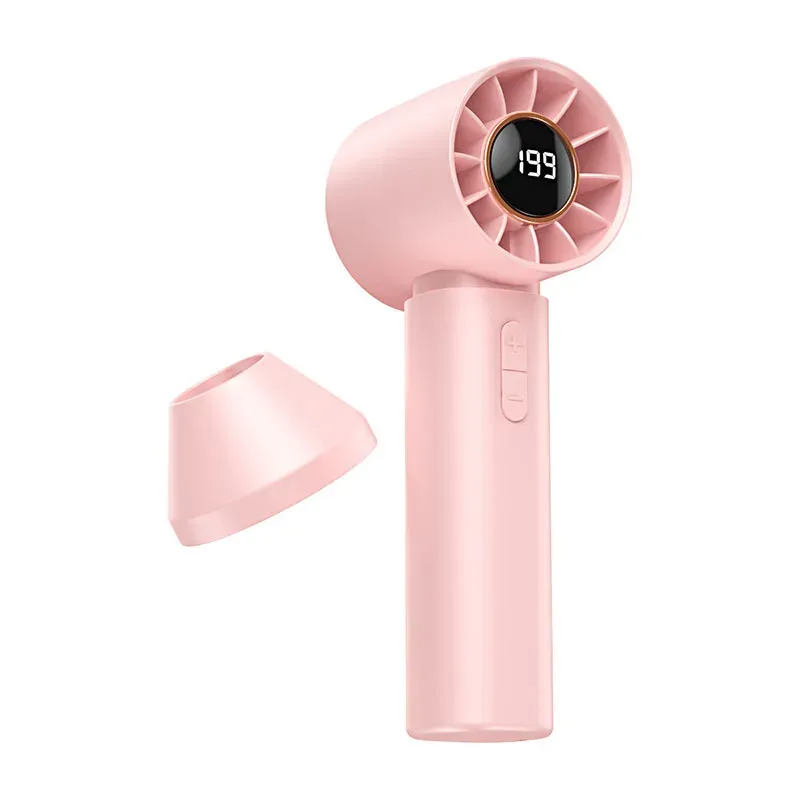 Mini ventilateur portable pliable haute vitesse à affichage numérique, rechargeable par USB 9
