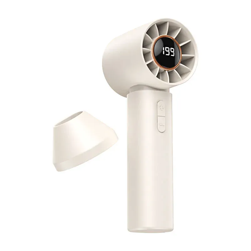 Mini ventilateur portable pliable haute vitesse à affichage numérique, rechargeable par USB 8