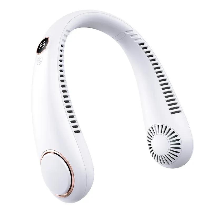 Mini ventilateur portable pliable haute vitesse à affichage numérique, rechargeable par USB 7