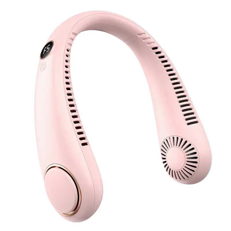 Mini ventilateur portable pliable haute vitesse à affichage numérique, rechargeable par USB 12