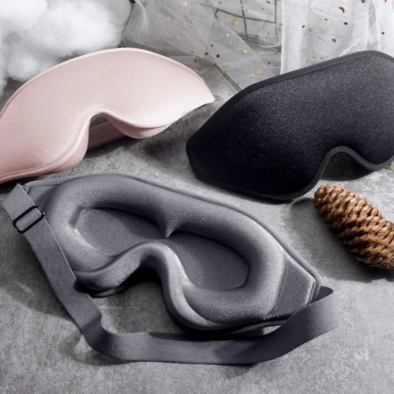 Masque de sommeil 3D en mousse à mémoire de forme, léger, bandeau pour les yeux, aide au sommeil 1