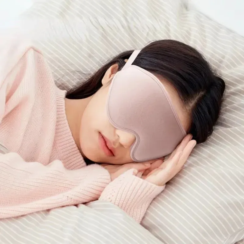 Masque de sommeil 3D en mousse à mémoire de forme, léger, bandeau pour les yeux, aide au sommeil 5