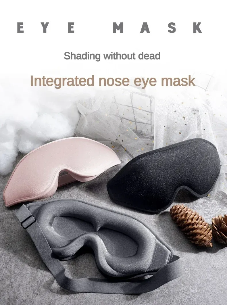 Masque de sommeil 3D en mousse à mémoire de forme, vue de détail