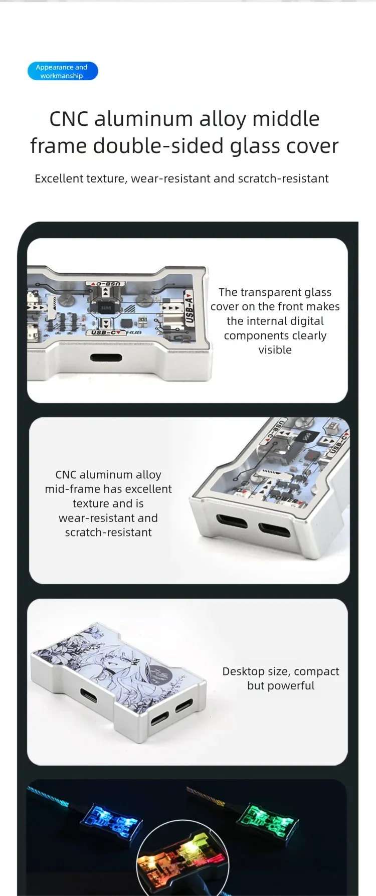 Éclairage du hub HMLAB Hub-little Gaming