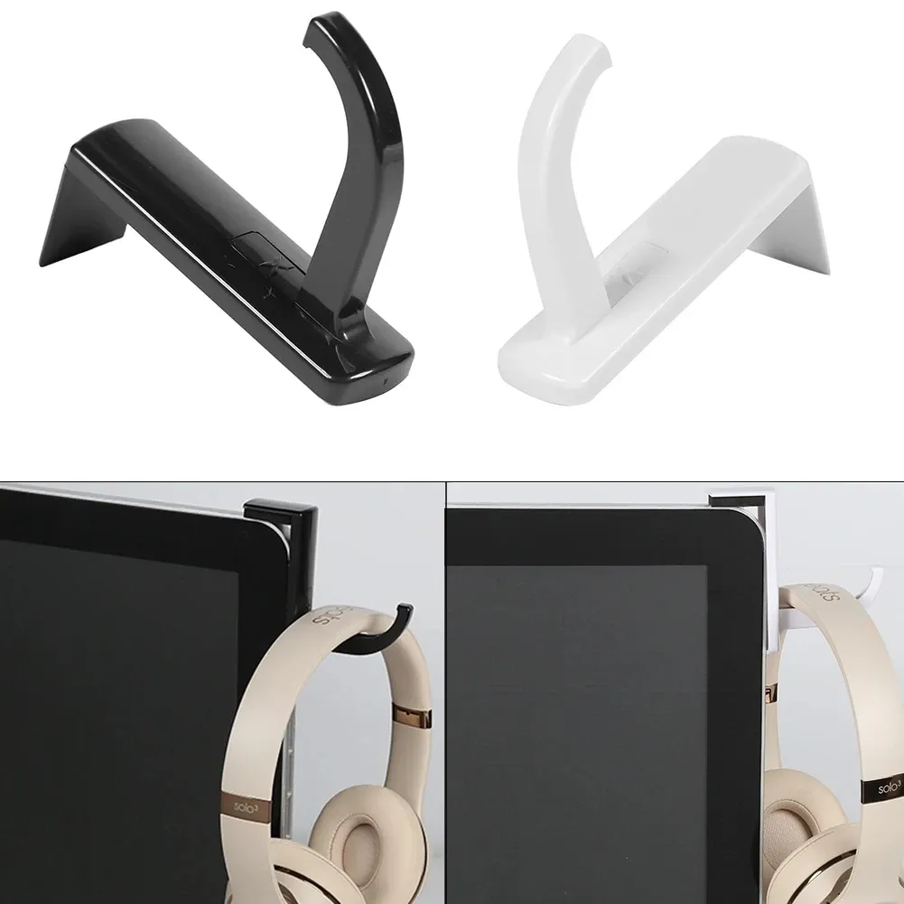 Support mural pour casque d'écoute, lot de 1 à 2 pièces, compatible moniteur PC