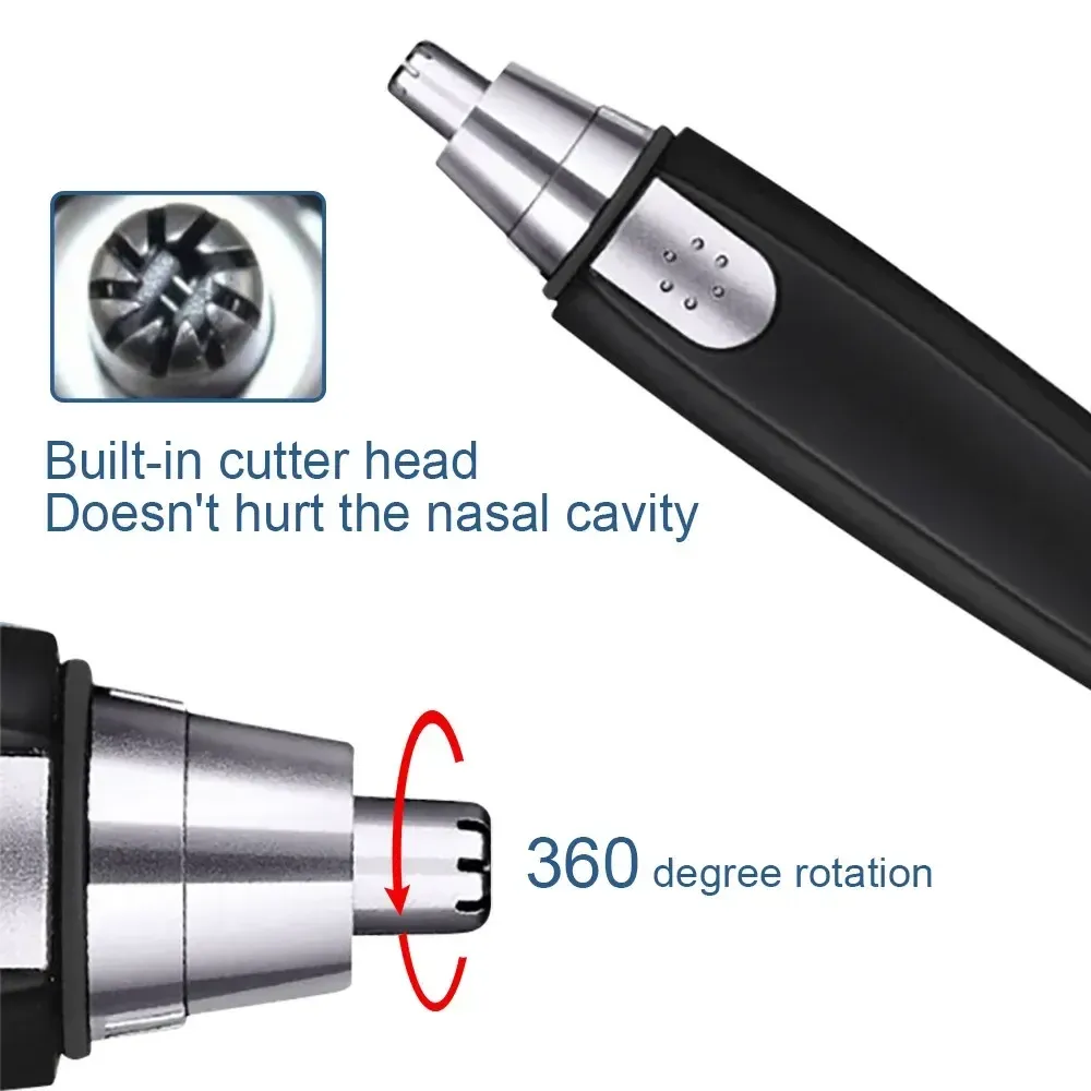 Tondeuse électrique pour nez, oreilles, cou et sourcils, pour homme et femme 4
