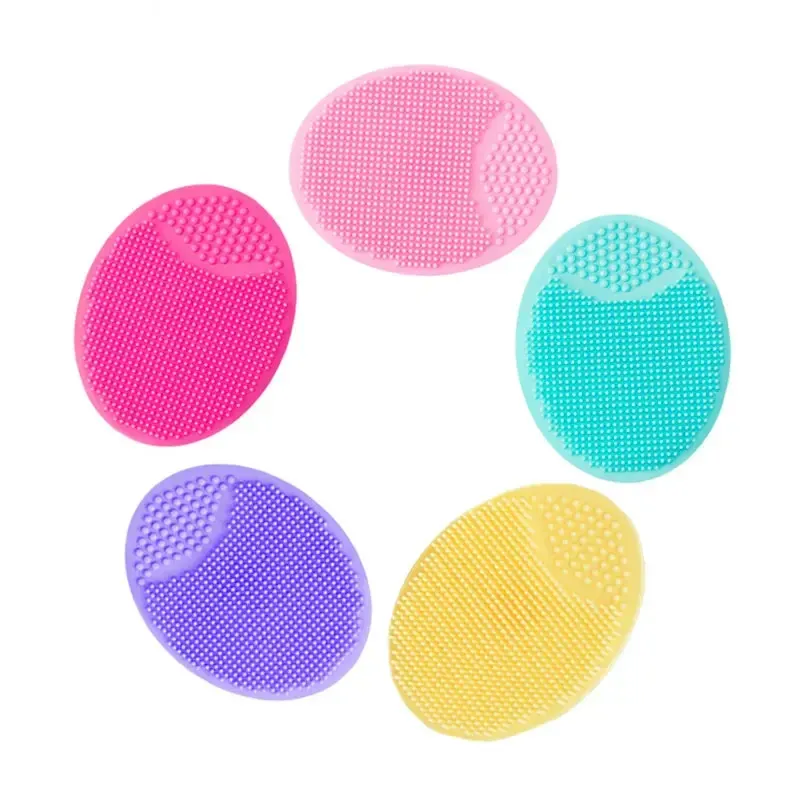 Brosse de nettoyage du visage en silicone, nettoyage des pores, brosse de bain et de shampoing pour bébé, à poils doux, peigne rond, usage domestique 6