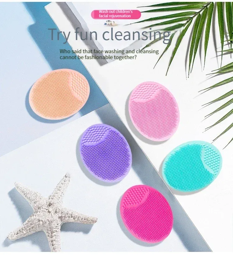 Brosse en silicone, vue rapprochée