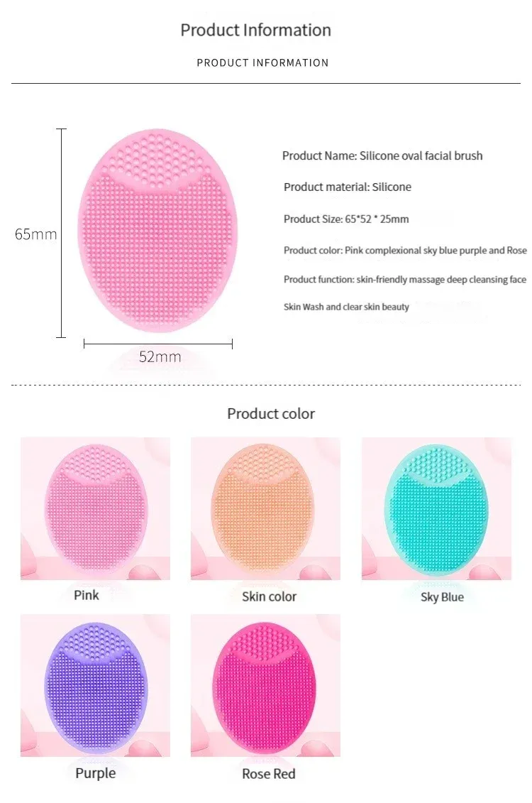 Détail de la brosse de nettoyage en silicone