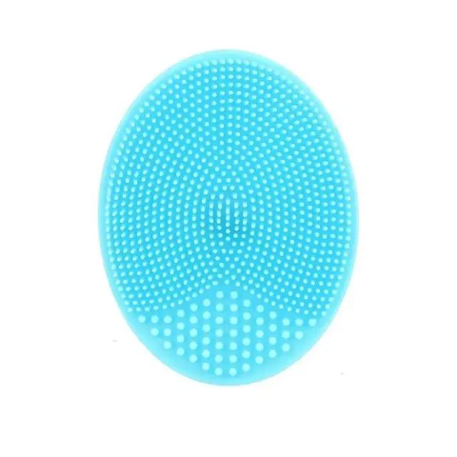 Brosse de nettoyage du visage en silicone, nettoyage des pores, brosse de bain et de shampoing pour bébé, à poils doux, peigne rond, usage domestique 9