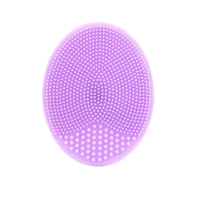 Brosse de nettoyage du visage en silicone, nettoyage des pores, brosse de bain et de shampoing pour bébé, à poils doux, peigne rond, usage domestique 10
