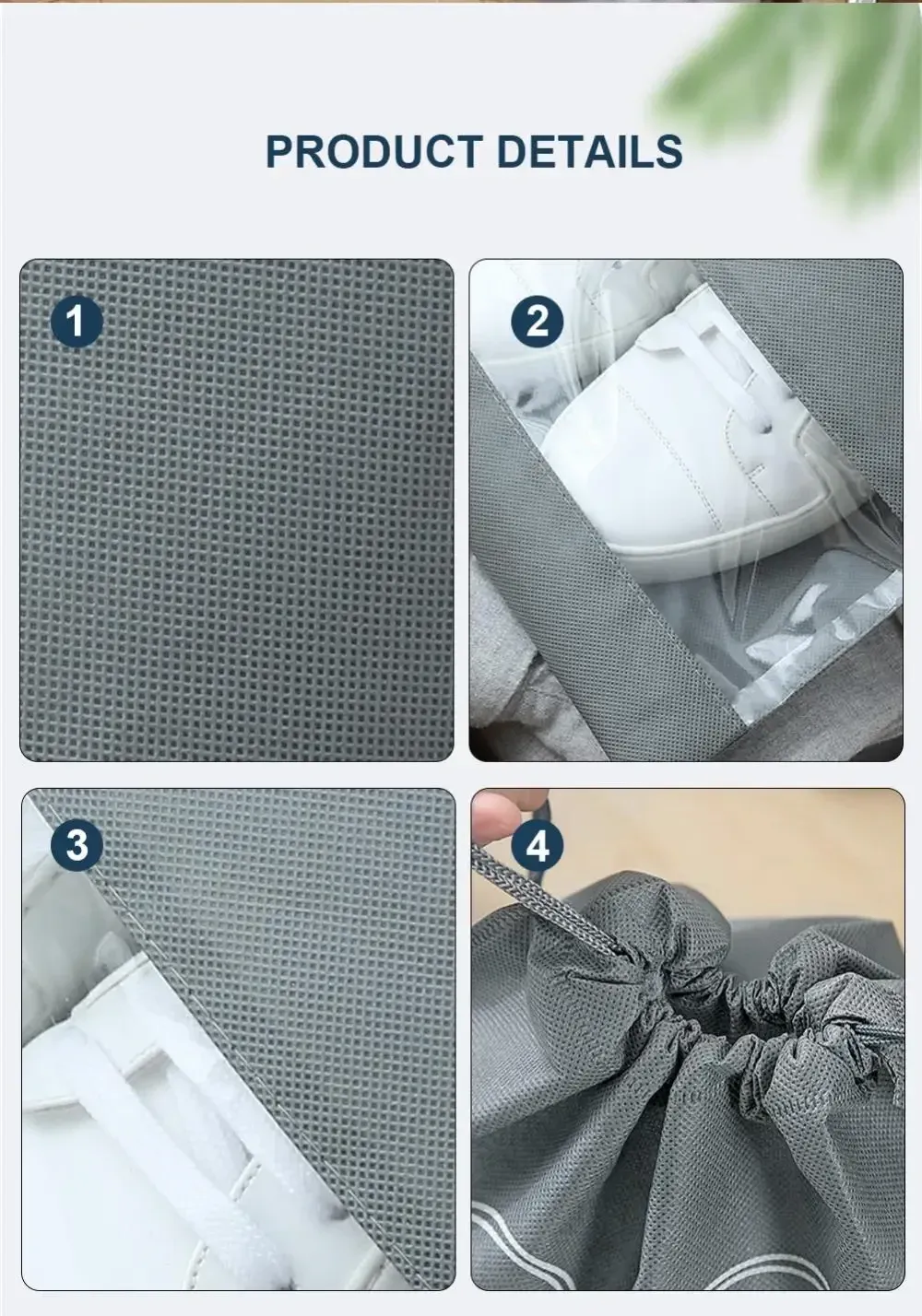 Sac de rangement pour chaussures, idéal pour le voyage