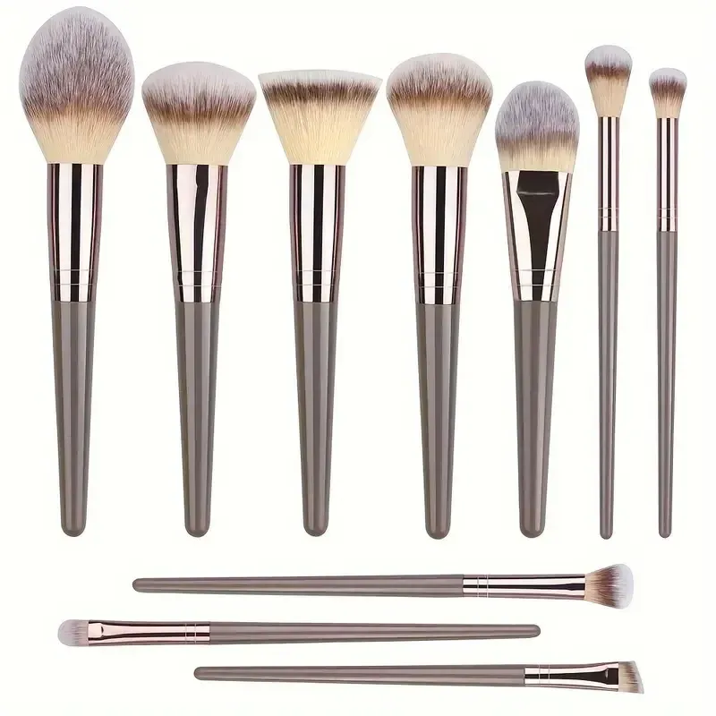 Ensemble de pinceaux de maquillage premium, doux et moelleux, pour fond de teint, fard à paupières et blush, 3 à 20 pièces 11