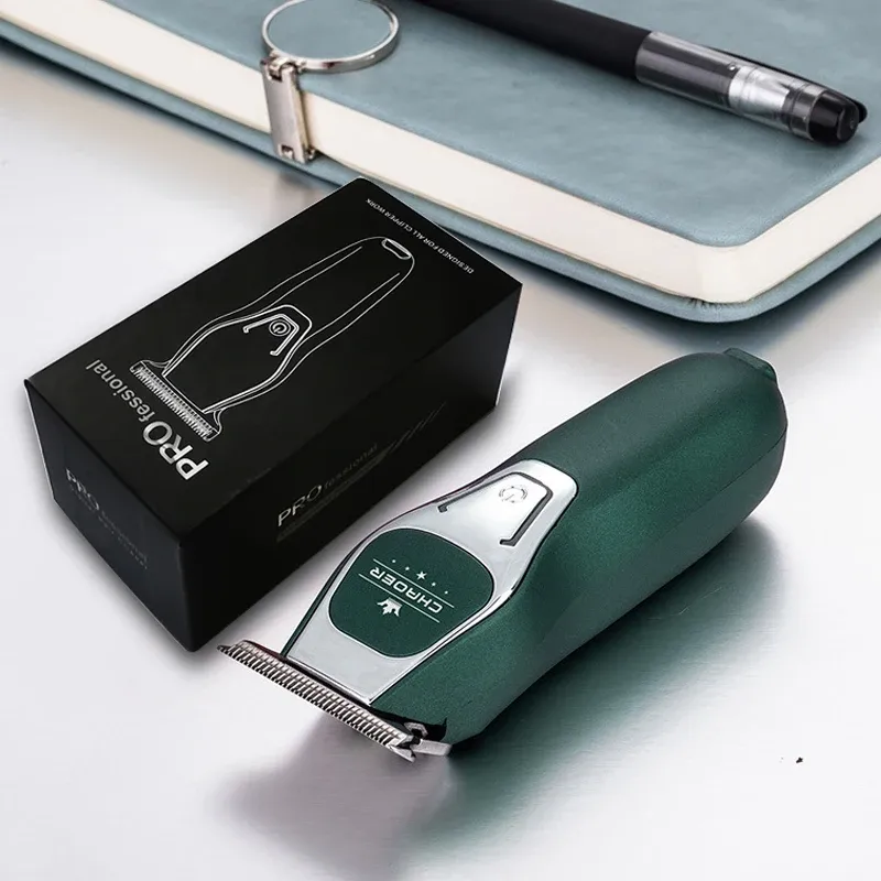 Tondeuse à cheveux professionnelle pour homme, rechargeable, lame électrique 0 mm, tondeuse à barbe et rasoir 6