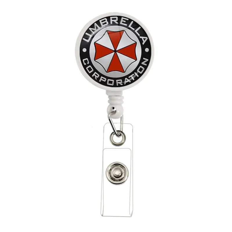 Enrouleur de badge rétractable, gros plan