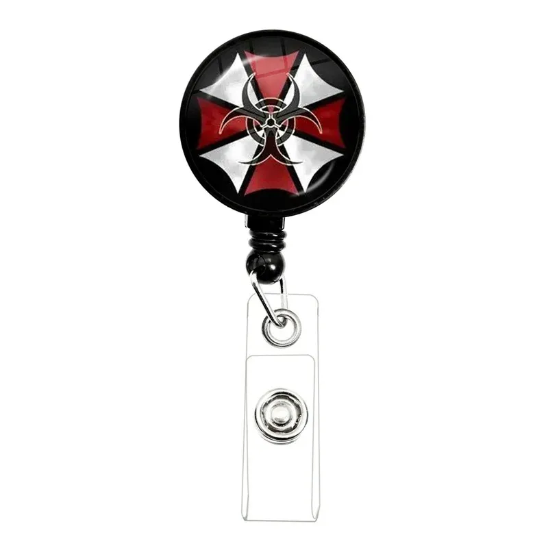 Détail de l'enrouleur de badge rétractable