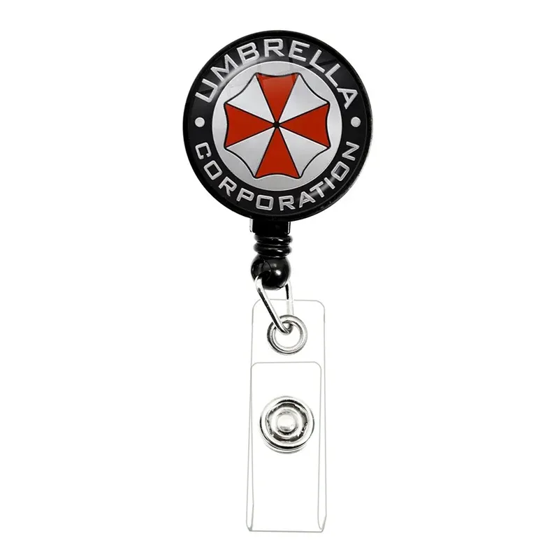 Enrouleur de badge rétractable, vue de face