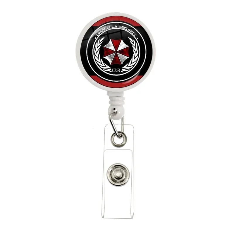 Bobine rétractable pour badge d'identité avec porte-badge 9